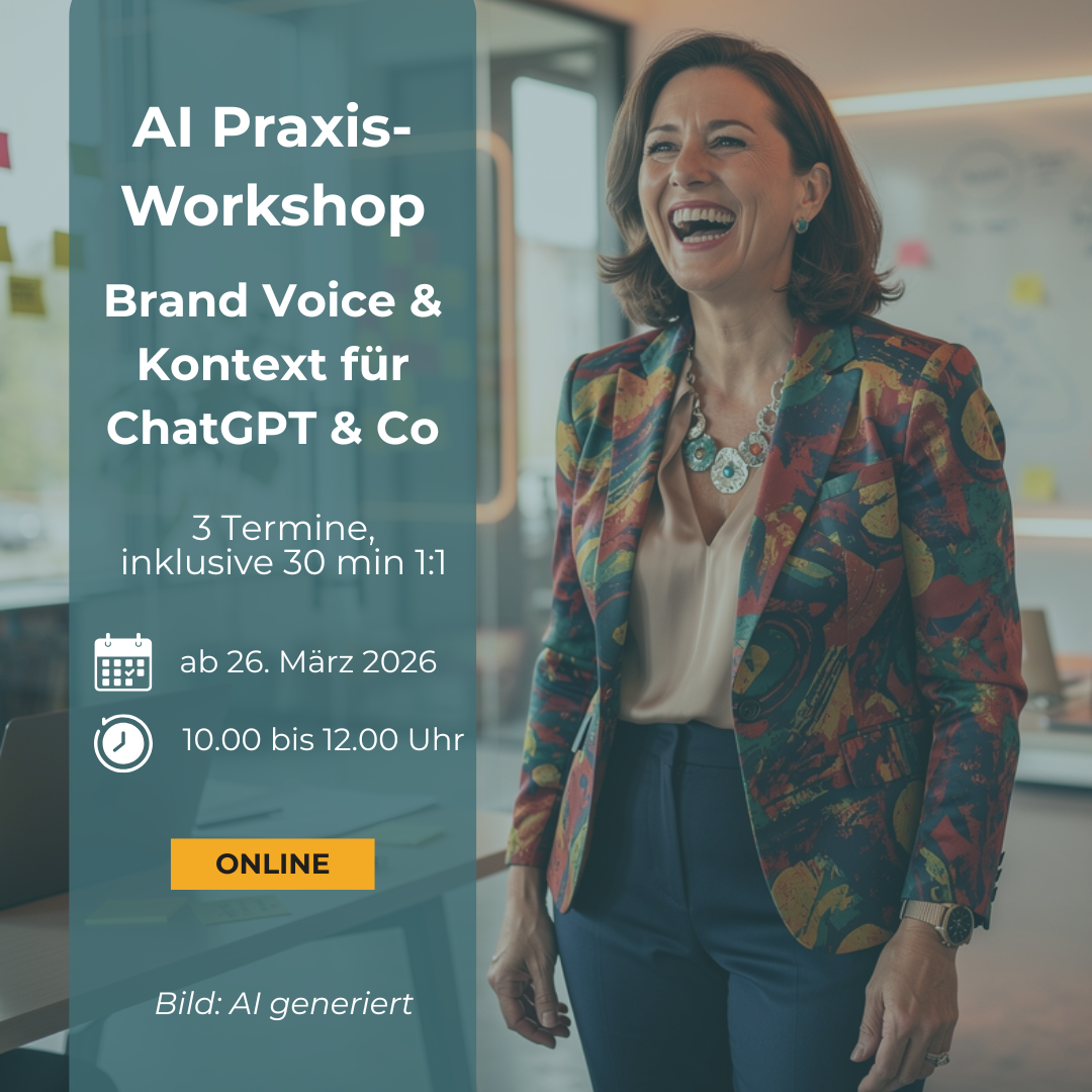 AI Praxis-Workshop-Bündel: Brand Voice & Kontext für ChatGPT