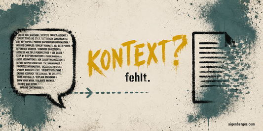 Kontext schlägt Prompt: Warum das Fundament wichtiger ist als die Anweisung